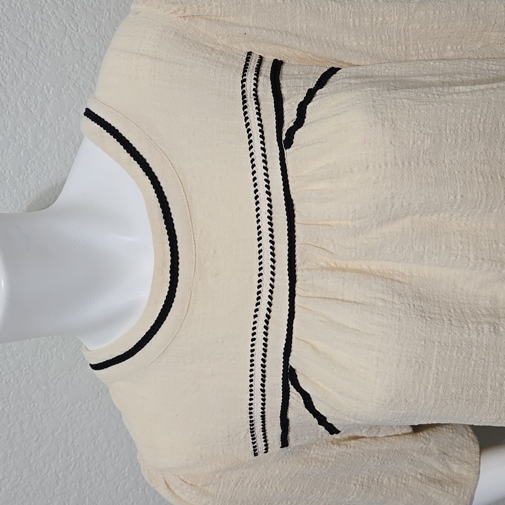 Bohme Valentino Cream Top Size M - Picture 8 of 11